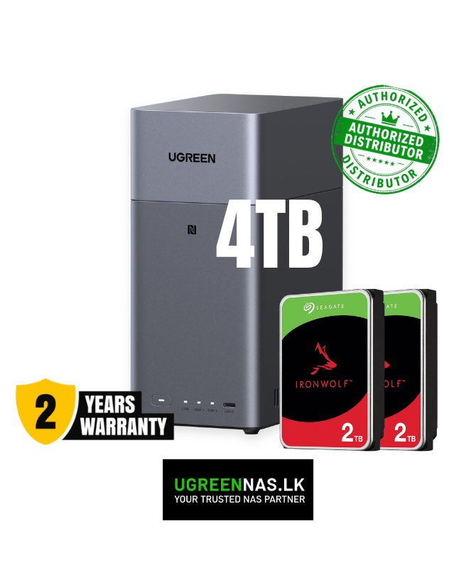 DH2300 2-Bay NAS with 4TB Capacity